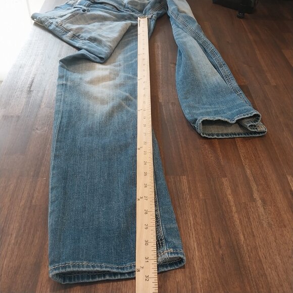 BKE Men's Straight Jeans in Faded Blue - Picture 9 of 12